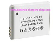 CANON Digital IXUS 200 IS digital camera battery replacement (li-ion 1300mAh)