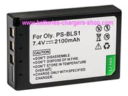 OLYMPUS BLS-1 digital camera battery replacement (Li-ion 2100mAh)