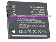 PANASONIC DMW-BCE10 digital camera battery replacement (Li-ion 1500mAh)