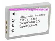 OLYMPUS X-36 digital camera battery replacement (Li-ion 950mAh)
