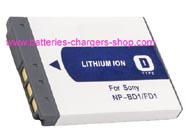 SONY NP-FD1 digital camera battery replacement (Li-ion 1100mAh)