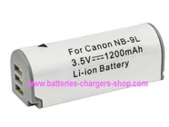 CANON Digital IXUS 510 HS digital camera battery replacement (Li-ion 1200mAh)