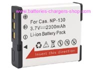 CASIO NP-130A digital camera battery replacement (Li-ion 2300mAh)