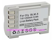 OLYMPUS BLM-5 digital camera battery replacement (Li-ion 2500mAh)