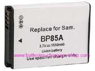 SAMSUNG BP-85A digital camera battery replacement (Li-ion 1550mAh)