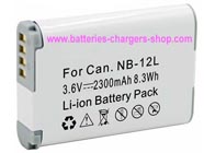 CANON NB-12LH digital camera battery replacement (Li-ion 2300mAh)