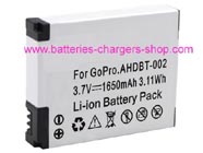 GOPRO HD HERO2 Surf Edition digital camera battery replacement (Lithium-ion 1650mAh)