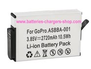 GOPRO ASBBA-001 digital camera battery replacement (Li-ion 2720mAh)