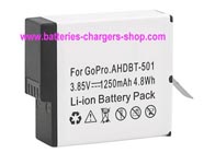 GOPRO AHDBT-801 digital camera battery replacement (Lithium-ion 1220mAh)