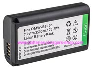 PANASONIC DMW-BLJ31 digital camera battery replacement (Li-ion 3500mAh)