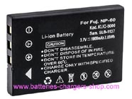 FUJIFILM FinePix F401 Zoom digital camera battery replacement (Li-ion 1900mAh)