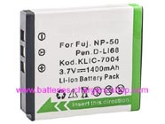 FUJIFILM NP-50 digital camera battery replacement (Li-ion 1400mAh)