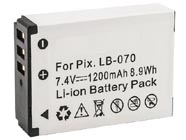 KODAK LB-070 digital camera battery replacement (Li-ion 1200mAh)