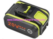 WORX WX279.9 power tool battery (cordless drill battery) replacement (Li-ion 4000mAh)