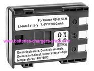 CANON BP-2LH digital camera battery replacement (Li-ion 2000mAh)