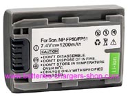 SONY NP-FP71 camcorder battery - li-ion 1200mAh