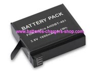 GOPRO HERO4 Black camcorder battery/ prof. camcorder battery replacement (Li-ion 1600mAh)