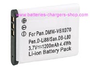 SANYO VPC-GH1 camcorder battery/ prof. camcorder battery replacement (Li-ion 1200mAh)